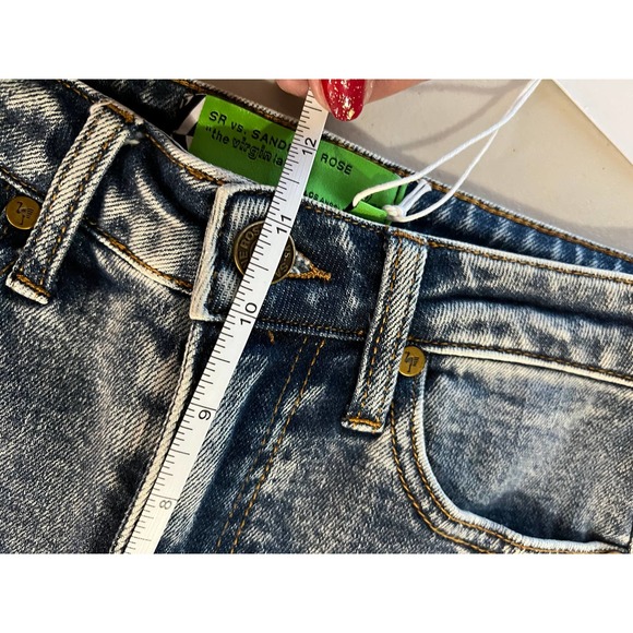 FREE PEOPLE NWT WOMEN'S 24 "THE VIRGIN LABEL" DISTRESSED SKINNY JEAN - Picture 8 of 10